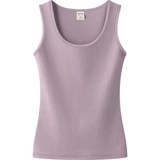 Майка топ, хлопковое эластичное универсальное белье для повседневной носки, бретели, жилет без рукавов