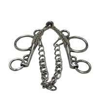 Stainless steel horse bit harness equestrian supplies spiral bit mouth bit 13 3cm dance horse bit