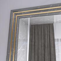 Light luxury stone aluminum alloy door cover edging balcony entrance door frame marble strip background wall tile decorative line