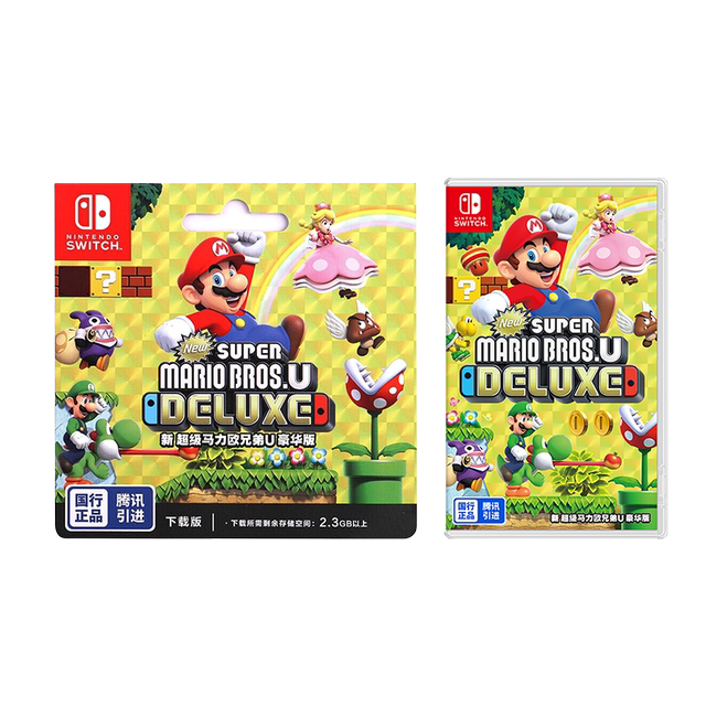 NintendoSwitch Nintendo New Super Mario Bros. U Deluxe Edition Game Boxed Edition Chinese Version Game National Switch Game Physical Cassette Mario Brothers U