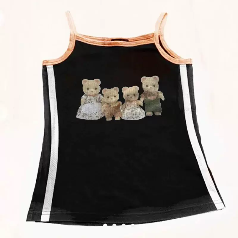 Футболка женская Y2K CRO POP это Tee Bear принт милые графика UM