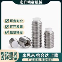 304 stainless steel POM nylon rubber head set screw top wire plunger machine meter plastic head buffer screw M3M4M5