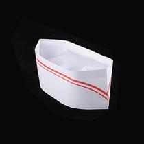 Moufu (CNMF) disposable non-woven chef hat catering hotel kitchen baking chef hat 20 pieces (boat hat