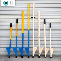 Stilts children step on high bridge stilts tripod kindergarten wooden long handle adult stilts folk traditional solid wood stilts