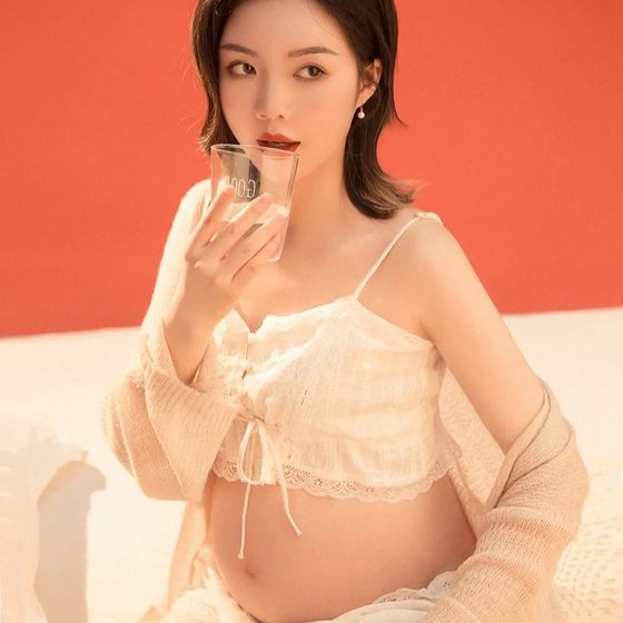 影楼新款孕妇照服装写真时尚性感吊带孕妈肖像风拍照孕妇摄影服装