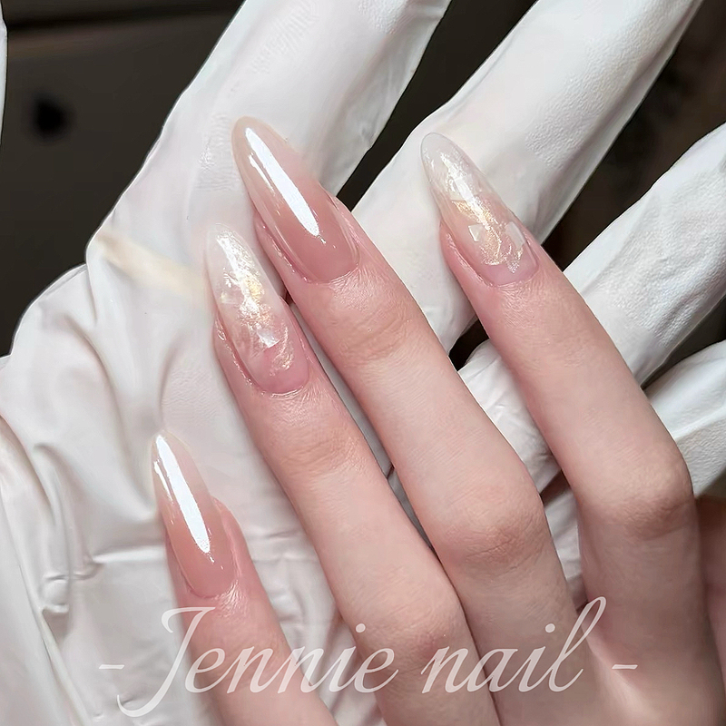 2026 New Style Hailey Acetate Handmade Manicure Wearable Nails Short Style High-End Whitening Pure and Elegant Nail Tips 2026 New Style Hailey Acetate Handmade Manicure Wearable Nails Short Style High-End Whitening Pure and Elegant Nail Tips
