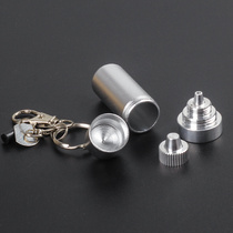 Kerosene Lighter Oil Pot Metal Carry-on Portable Oil Jug Small Oil Tank Mini Alcohol Bottle Key Buckle Multipurpose