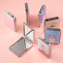 Quicksand Makeup Mirror Portable Small Mirror Folding Cute Girly Heart Mini Flip Creative Dressing Double-sided Mirror