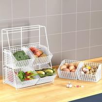 Storage rack dining table kitchen multi-functional storage rack storage rack tabletop vegetable storage rack