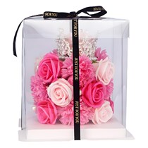 Valentines Day Cake Gift Box Rose Wholesale Gift for Girlfriend Best Friend Soap Flower Business Gift