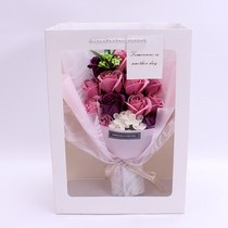 Customized Christmas birthday gift surprise soap bouquet Chinese Valentines Day romantic gift soap rose gift box
