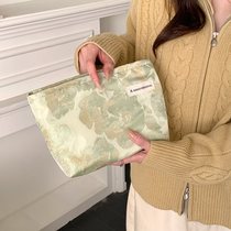 National style elegant cosmetic bag Chinese style portable skin care product storage bag aunt towel small bag canvas bag clutch bag