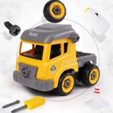 Электрический конструктор, съемная игрушечная машина, электродрель, игрушка для мальчиков, дистанционное управление, 3-6 лет