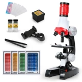 Детский микроскоп для школьников, профессиональная портативная игрушка, комплект для экспериментов для детского сада, наука, увеличение в 1200 раз, оптика