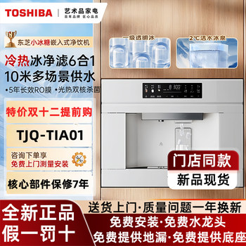 Toshiba Small Ice Cube Embedded Direct Drinking Machine Ice Water Household Water Purifier Variable Frequency Model Tjq-Tia01
