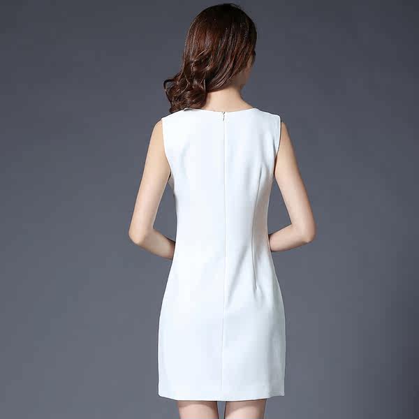 尚娃易美 修身显瘦收腰无袖连衣裙 背心短裙 优惠券折后￥218包邮（￥238-20）3色可选