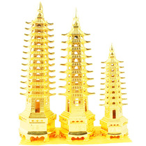 Manufacturers spot zinc alloy Wenchang Tower handicraft ornaments nine-story pagoda study decoration Wenchang Tower