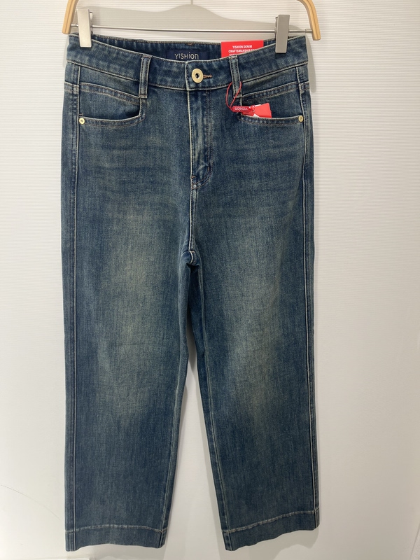 2026 Summer Women's High-Waisted Straight-Leg Denim Pants F162226049