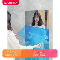 Soft mirror wall-mounted self-adhesive cuttable mirror frameless wall-mounted full-length mirror bathroom bathroom custom home small