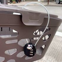 Electric car basket lock wire rope helmet lock battery car bicycle cartoon anti-theft password lock schoolbag luggage lock