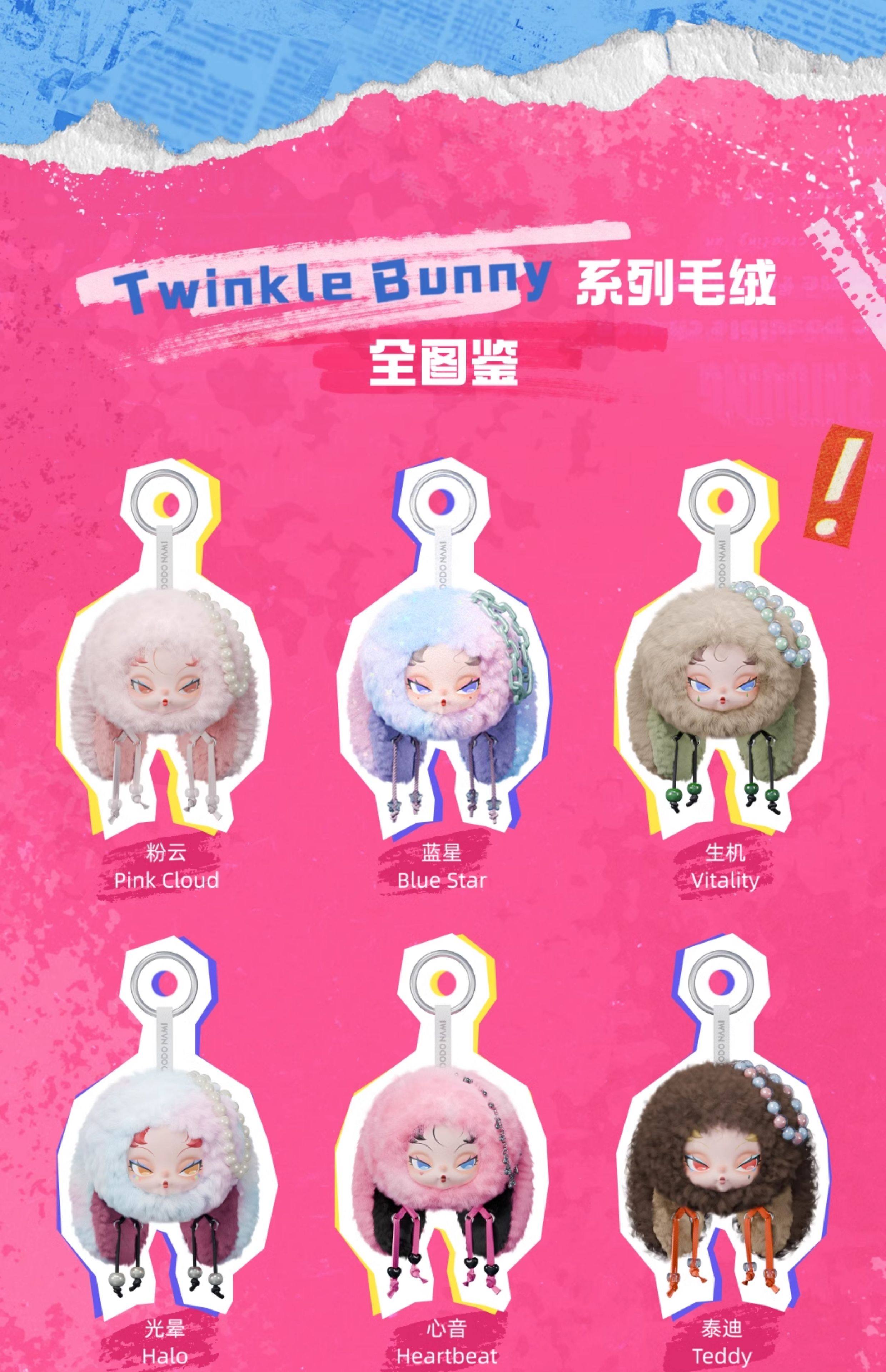 DODO NAMI TwinkleBunny Series Vinyl Plush Pendant Blind Box Figure