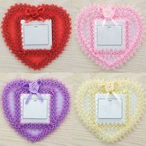 Switch cover switch cloth stickers lace switch protective cover switch board decorative plug-in board cover switch sticker