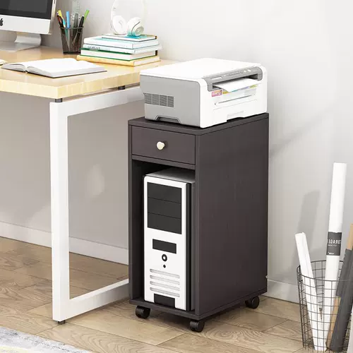 Простая печатная стойка может переместить раму хоста компьютера и поместить на стол для шкива на стойке для хранения.