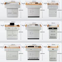 (Free shipping from Hong Kong) Multimedia podium steel multi-functional podium school classroom podium center console desk