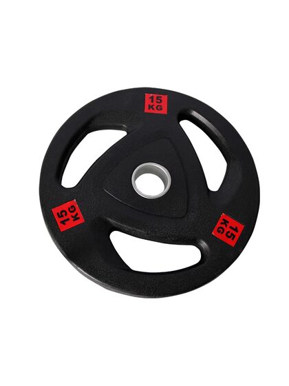 Rubber-Coated Barbell Plates, Olympic Barbell for Weightlifting, Squat, Hip Thrust Training, Professional Fitness Equipment, Commercial and Home Use Equipment