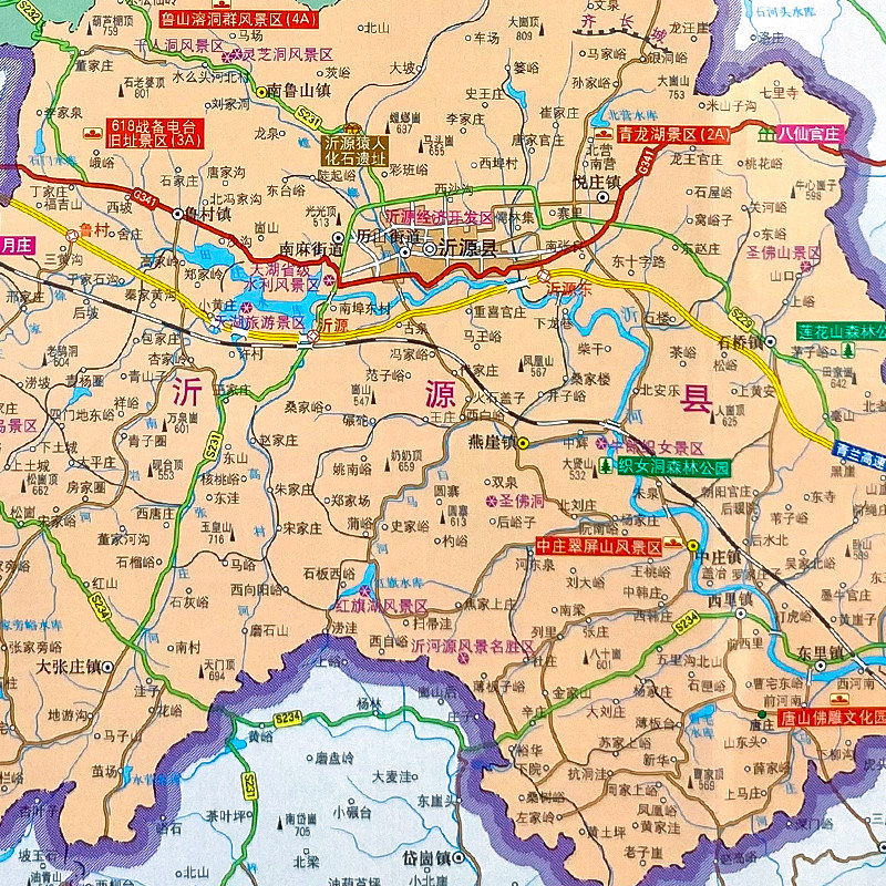 2021新版淄博市地图，交通旅游全攻略，你get到了吗？-交通地图-淘宝好物网