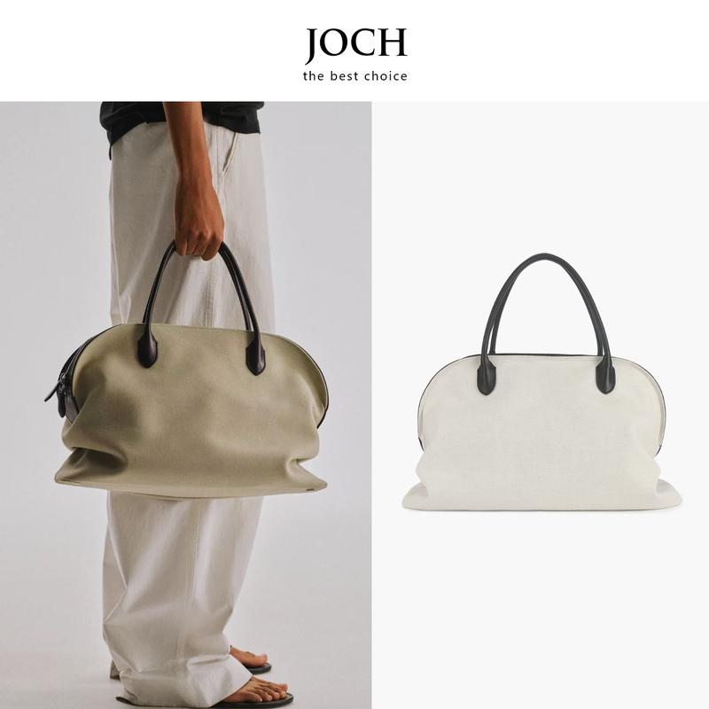 Joch Minimalist Row Style Large Agnes15 Canvas Bowling Pleated Pillow Bag Shell Bag Leather Handbag Joch Minimalist Row Style Large Agnes15 Canvas Bowling Pleated Pillow Bag Shell Bag Leather Handbag