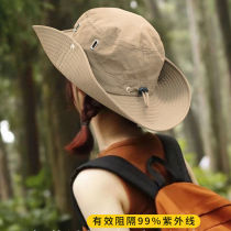 Western cowboy fisherman hat summer mountain climbing breathable sun protection outdoor camping hiking fishing mountaineering sun hat
