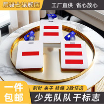 One stripe two stripes three stripes primary school student Young Pioneers logo armband group leader squadron committee cadre armband