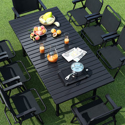 Outdoor Foldable Table and Chair Portable Camping Table and Chair Egg Roll Table Stall Suit Picnic Equipment Supplies Complete Set