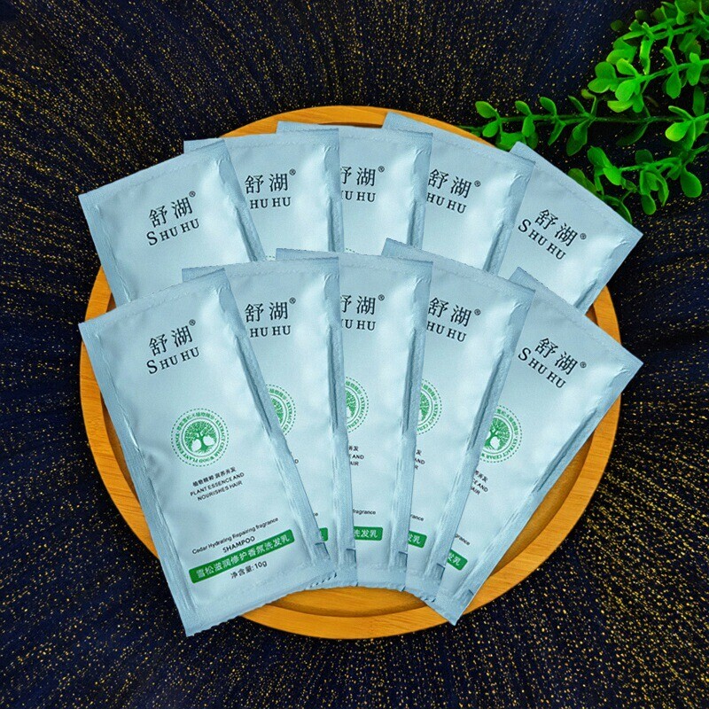 Shuhu Cedar Shampoo Oil Control Volumizing Anti-Dandruff Shampoo Long-Lasting Fragrance Refreshing Portable for Students Men and Women