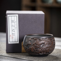 XlUSHl Shusei Purple Pottery Masters Cups of Tea Tea Cup Ceramics Kung Fu Jian handmade retro tea Purple Sand Tea Cup