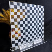 Sliding door screen customized living room double-layer art metal glass entrance tempered partition sandwich silk glue wire glass