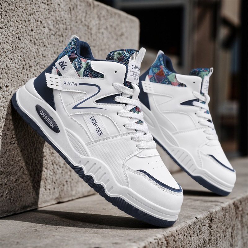 Reebok/ новинка 2025 года; сезон осень-зима; мужская обувь для скейтборда с высоким берцем; универсальная повседневная спортивная обувь на толстой подошве; мужская обувь для студентов; маленькие Изображение 1