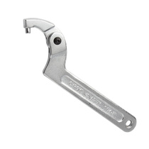 Adjustable Crescent Wrench Round Head Hook Head Hook Type C Type Thickened Hook Head Semicircle Water Meter Cover Disassembly Wrench Tool 1