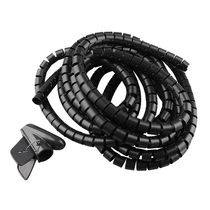 SANTO wrapped wire tube bundle wire tube winding management wire tube 25mm*1 5m including clips 5 pieces 723