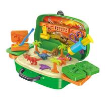 Dinosaur Clay Suitcase Childrens Clay Boy Plasticine Mold Tool Set Handmade Girls Toy