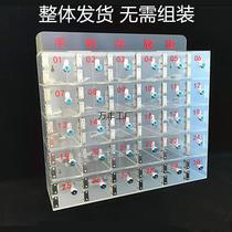 Mobile phone storage cabinet employee mobile phone safe storage cabinet transparent acrylic storage box tool storage box wall hanging
