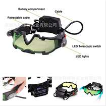 LED anti-sand and dust-resistant anti-impact goggles for skiing riding and disco with lights windproof and night vision protective goggles