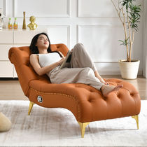 Chaise lounge chair balcony home leisure lazy sofa reclining and sleeping American light luxury bedroom reclining living room chair
