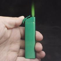 Ultra-thin green flame straight-through lighter cigar lighte