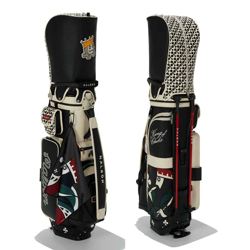 In-Stock 25 Autumn Models Malbon Unisex Golf Bag Fashionable Trendy Portable Stand Bag Korea In-Stock 25 Autumn Models Malbon Unisex Golf Bag Fashionable Trendy Portable Stand Bag Korea