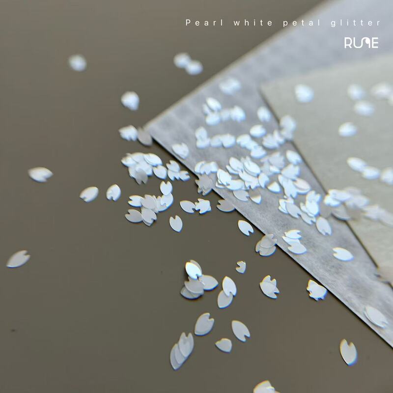 Qichen Ultra-Thin Japanese-Style Cherry Blossom Petals Mini Sequins Pearl White Niche Ins Nail Art Design Materials Qichen Ultra-Thin Japanese-Style Cherry Blossom Petals Mini Sequins Pearl White Niche Ins Nail Art Design Materials