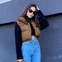 YY22249 mini vest European and American fashion womens woven vest loose zipper jacket personalized short top