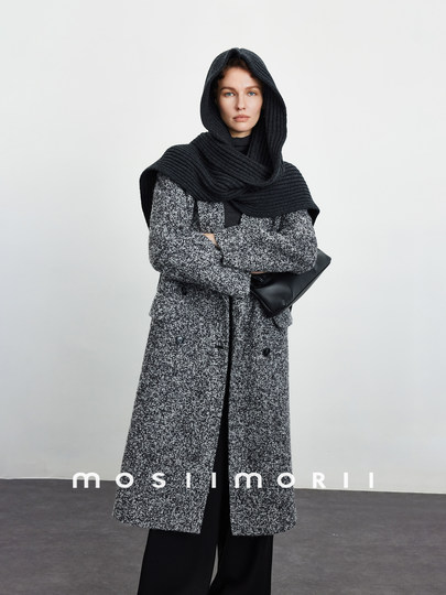 Mosiimorii Solid Color Sheep Wool Women's Autumn/Winter 2025 New Scarf Hat Shawl