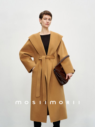 Les Winery MOSIIMORII abrigo de lana para mujer abrigo de lana de doble cara invierno 2025 nuevo abrigo de longitud media